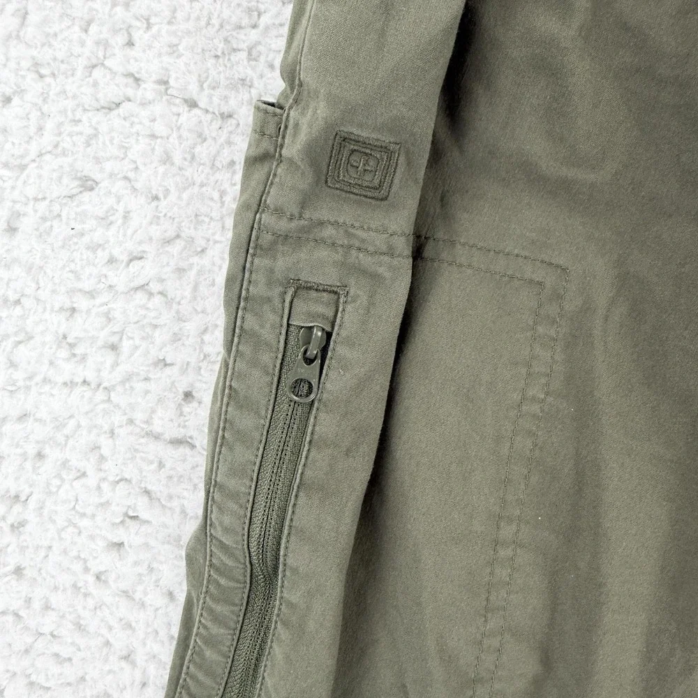 5.11 Tactical Cargo Shorts Mens XL Green Canvas Stretch 8 Inseam Casual